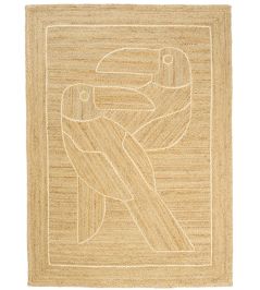 Diego et Frida Rug by Elitis Naturel Diego et Frida Rug by Elitis Naturel