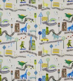 Dino City Fabric by Prestigious Textiles Reef Dino City Fabric by Prestigious Textiles Reef