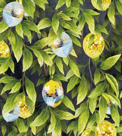 Disco Lemons Wallpaper by Brand McKenzie Slate Disco Lemons Wallpaper by Brand McKenzie Slate