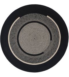 Disco Round Rug by Elitis Black Disco Round Rug by Elitis Black