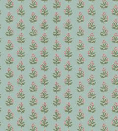 Ditsy Wallpaper by George & Minnie Aqua/Blush Ditsy Wallpaper by George & Minnie Aqua/Blush