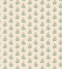 Ditsy Wallpaper by George & Minnie Blush/Emerald Ditsy Wallpaper by George & Minnie Blush/Emerald