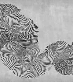 Diving Moment Mural by Coordonne Black Diving Moment Mural by Coordonne Black