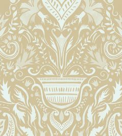 Domas Wallpaper by Tres Tintas Beige / Light blue Domas Wallpaper by Tres Tintas Beige / Light blue