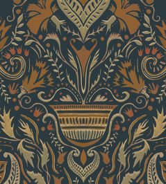 Domas Wallpaper by Tres Tintas Blue Domas Wallpaper by Tres Tintas Blue