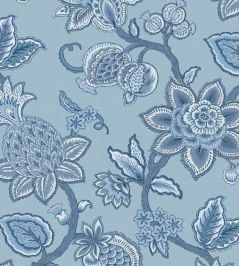 Doris Jacobean Wallpaper by Woodchip & Magnolia Blue on Blue Doris Jacobean Wallpaper by Woodchip & Magnolia Blue on Blue