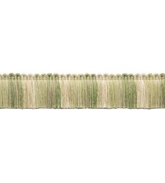 Dorset Blocked Brush Fringe Trimming by Samuel & Sons Leaf Dorset Blocked Brush Fringe Trimming by Samuel & Sons Leaf