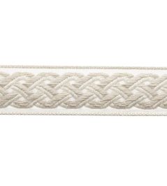 Dorset Braided Border Trimming by Samuel & Sons Oyster Dorset Braided Border Trimming by Samuel & Sons Oyster