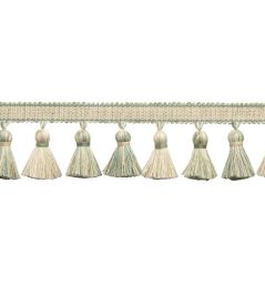 Dorset Ombre Tassel Fringe Trimming by Samuel & Sons Aquamarine Dorset Ombre Tassel Fringe Trimming by Samuel & Sons Aquamarine
