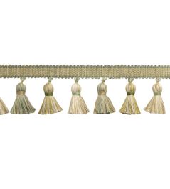 Dorset Ombre Tassel Fringe Trimming by Samuel & Sons Leaf Dorset Ombre Tassel Fringe Trimming by Samuel & Sons Leaf