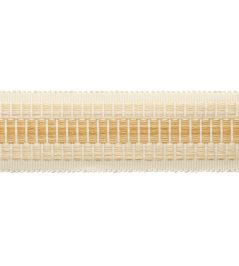 Dorset Striped Border Trimming by Samuel & Sons Honey Dorset Striped Border Trimming by Samuel & Sons Honey