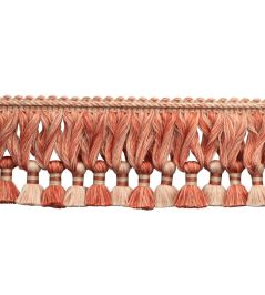 Dorset Tassel Fringe Trimming by Samuel & Sons Coral Dorset Tassel Fringe Trimming by Samuel & Sons Coral