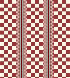 Double Check Wallpaper by Ottoline Red Double Check Wallpaper by Ottoline Red