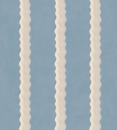 Double Scroll Stripe Wallpaper by Parker & Jules Sky Double Scroll Stripe Wallpaper by Parker & Jules Sky