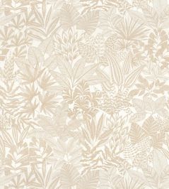 Doum Wallpaper by Casamance Blanc/Dore Doum Wallpaper by Casamance Blanc/Dore