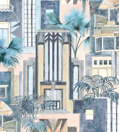 Downtown Deco Wallpaper by Brand McKenzie Pastel Blue Downtown Deco Wallpaper by Brand McKenzie Pastel Blue