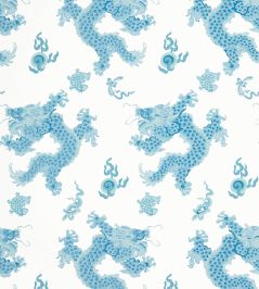 Dragon Dance Wallpaper by Anna French Blue Dragon Dance Wallpaper by Anna French Blue