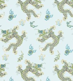 Dragon Dance Wallpaper by Anna French Spa Blue Dragon Dance Wallpaper by Anna French Spa Blue