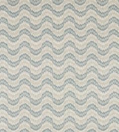 Dragon Flamestitch Fabric by Zoffany Blue Stone Dragon Flamestitch Fabric by Zoffany Blue Stone
