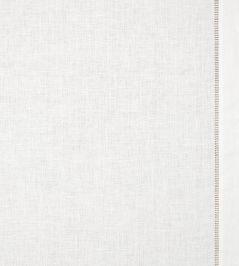 Drawn Thread Ladder Stitch Edge Fabric by Volga Linen Ivory White Drawn Thread Ladder Stitch Edge Fabric by Volga Linen Ivory White