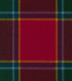 Drummond Of Perth Mtd Fabric by The Isle Mill Red Drummond Of Perth Mtd Fabric by The Isle Mill Red