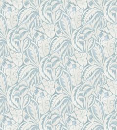 Dufy Leaf Wallpaper by Osborne & Little Sky Dufy Leaf Wallpaper by Osborne & Little Sky