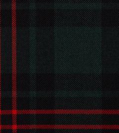 Duke Of Fife Mod Fabric by The Isle Mill Black/Green/Red Duke Of Fife Mod Fabric by The Isle Mill Black/Green/Red