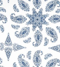 East India Fabric by Thibaut Blue and White East India Fabric by Thibaut Blue and White
