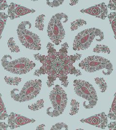 East India Wallpaper by Thibaut Raspberry and Teal East India Wallpaper by Thibaut Raspberry and Teal