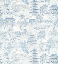 Eastern Palace Fabric by Zoffany Indigo Eastern Palace Fabric by Zoffany Indigo