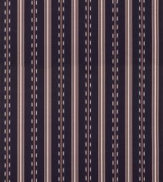 Eastwind Stripe Fabric by Mulberry Home Indigo/Red Eastwind Stripe Fabric by Mulberry Home Indigo/Red