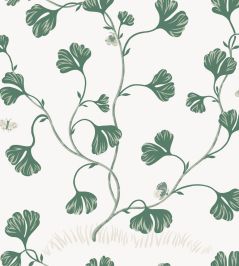 Ebba Wallpaper by Sandberg Green Ebba Wallpaper by Sandberg Green