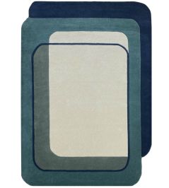 Echo Rug by Edito Paris Blue Echo Rug by Edito Paris Blue