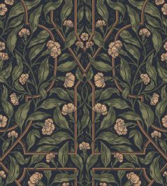 Edda Wallpaper by Sandberg Classic Blue Edda Wallpaper by Sandberg Classic Blue