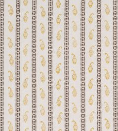 Eddie Woven Hand Block Print Fabric by Schumacher Yellow Eddie Woven Hand Block Print Fabric by Schumacher Yellow