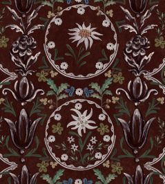 Edelweiss Wallpaper by MINDTHEGAP Burgundy Edelweiss Wallpaper by MINDTHEGAP Burgundy