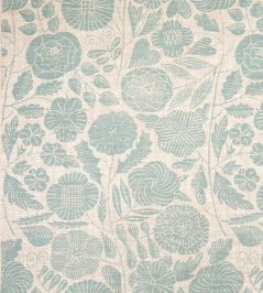 Eden Fabric by Christopher Farr Cloth Aqua Eden Fabric by Christopher Farr Cloth Aqua