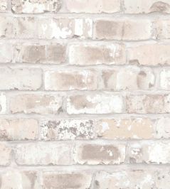 Edgworth Wallpaper by Woodchip & Magnolia Brick Edgworth Wallpaper by Woodchip & Magnolia Brick