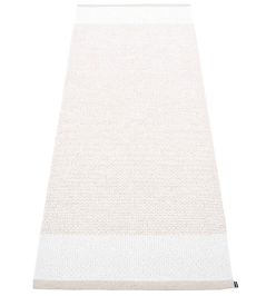 Edit Runner Rug by Pappelina Fossil/White/White Metallic Edit Runner Rug by Pappelina Fossil/White/White Metallic