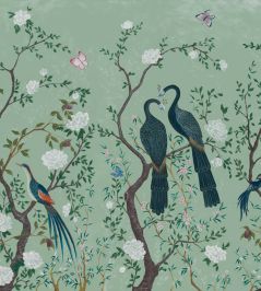 Edo Mural by Coordonne Mint Edo Mural by Coordonne Mint