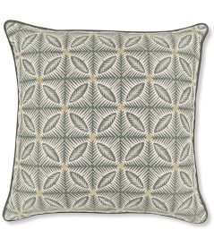 Effie Cushion 50 x 50cm by Romo Silver Willow Effie Cushion 50 x 50cm by Romo Silver Willow