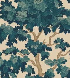 Eken Wallpaper by Sandberg Teal Eken Wallpaper by Sandberg Teal