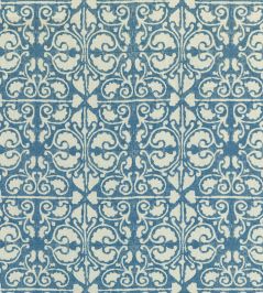 Elbury Fabric by Baker Lifestyle Blue Elbury Fabric by Baker Lifestyle Blue