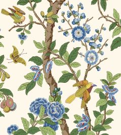 Eldon Wallpaper by GP & J Baker Green/Blue Eldon Wallpaper by GP & J Baker Green/Blue
