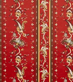 Elena Paisley Stripe Wallpaper by Schumacher Pompeii Elena Paisley Stripe Wallpaper by Schumacher Pompeii