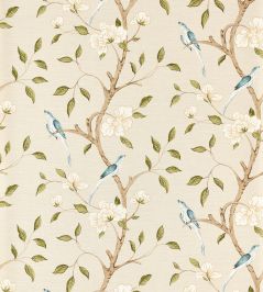 Eleonora Print Wallpaper by Zoffany Evergreen Eleonora Print Wallpaper by Zoffany Evergreen