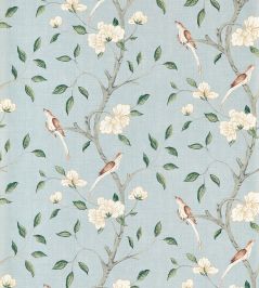Eleonora Print Wallpaper by Zoffany Stockholm Blue Eleonora Print Wallpaper by Zoffany Stockholm Blue