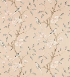 Eleonora Print Fabric by Zoffany Tuscan Pink Eleonora Print Fabric by Zoffany Tuscan Pink