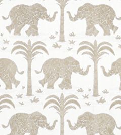 Elephant Velvet Fabric by Thibaut Beige Elephant Velvet Fabric by Thibaut Beige
