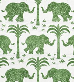 Elephant Velvet Fabric by Thibaut Green Elephant Velvet Fabric by Thibaut Green